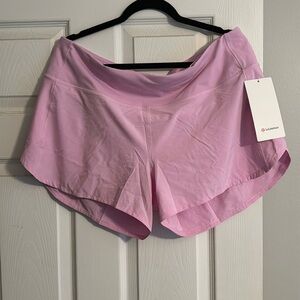 NWT Lululemon Speed Up HR Short 4” size 14 Vita Pink